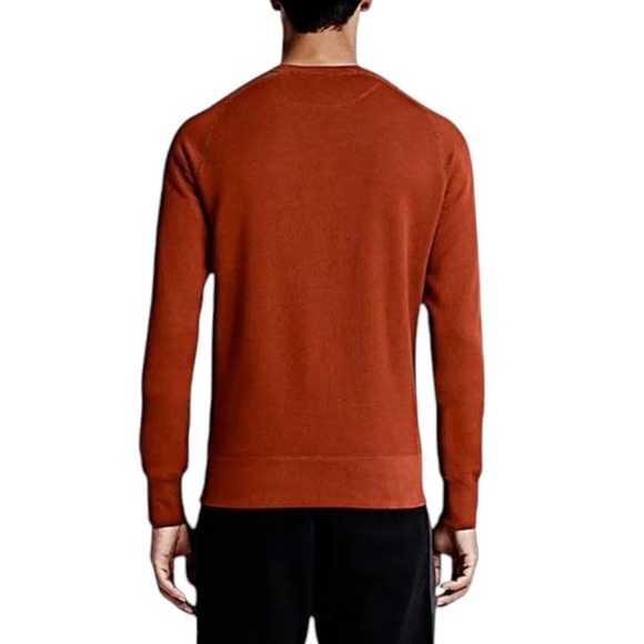 Nike F.C. AW77 1994 Long-Sleeve Crew Mens Sweatshirt. Burnt Orange Size S #1440 - Picture 2 of 10